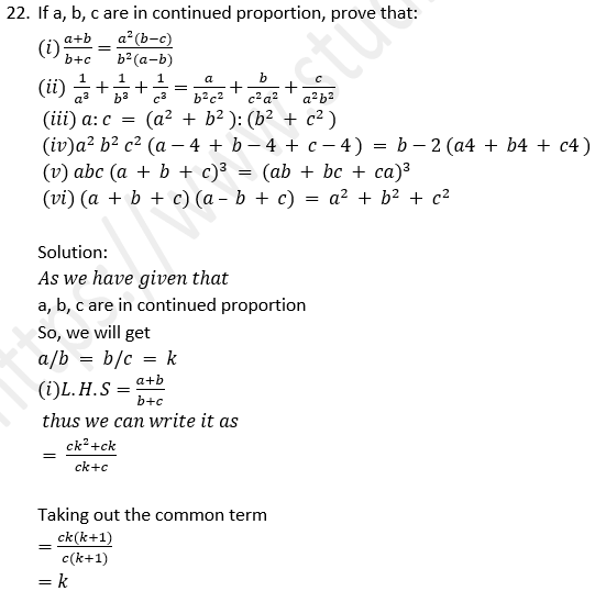 ML Aggarwal Solutions Class 10 Maths Chapter 7 Ratio and Proportion-45