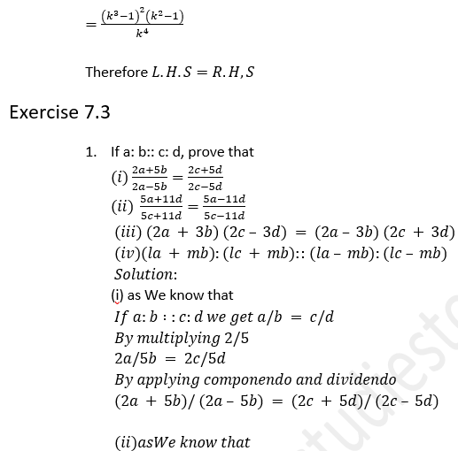 ML Aggarwal Solutions Class 10 Maths Chapter 7 Ratio and Proportion-61