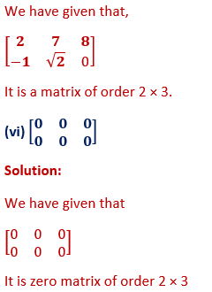 ML Aggarwal Solutions Class 10 Maths Chapter 8 Matrices-1