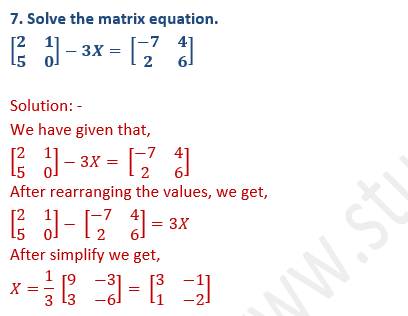 ML Aggarwal Solutions Class 10 Maths Chapter 8 Matrices-18