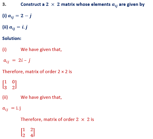 ML Aggarwal Solutions Class 10 Maths Chapter 8 Matrices-2