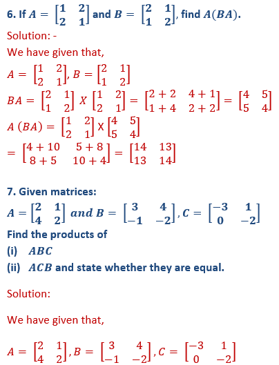 ML Aggarwal Solutions Class 10 Maths Chapter 8 Matrices-23