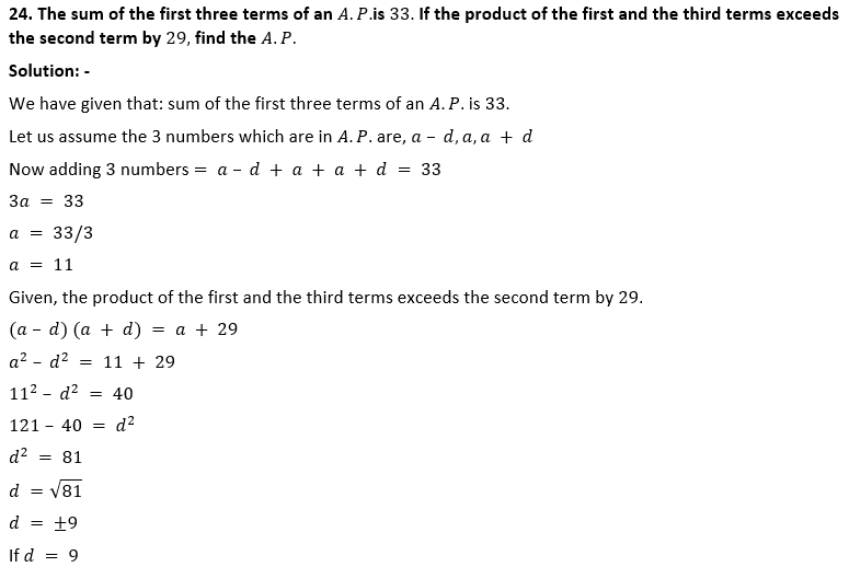 ML Aggarwal Solutions Class 10 Maths Chapter 9 Arithmetic and Geometric Progression-12