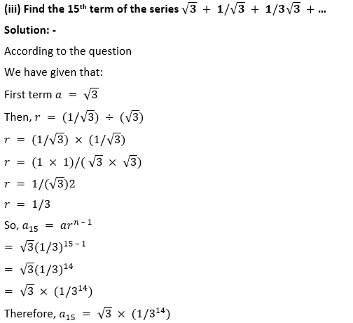 ML Aggarwal Solutions Class 10 Maths Chapter 9 Arithmetic and Geometric Progression-18