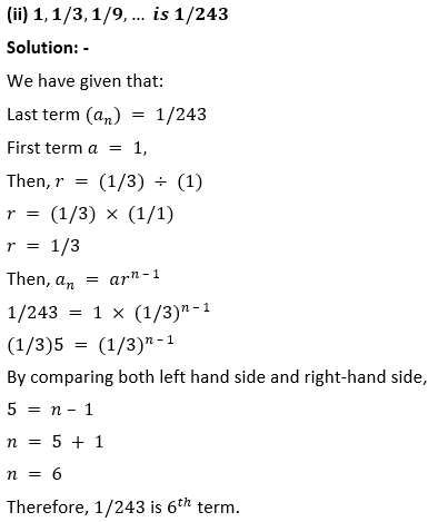ML Aggarwal Solutions Class 10 Maths Chapter 9 Arithmetic and Geometric Progression-25