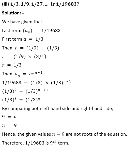 ML Aggarwal Solutions Class 10 Maths Chapter 9 Arithmetic and Geometric Progression-26