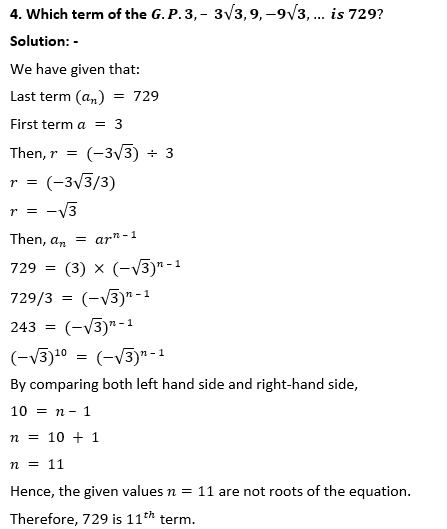 ML Aggarwal Solutions Class 10 Maths Chapter 9 Arithmetic and Geometric Progression-27