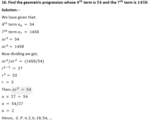 ML Aggarwal Solutions Class 10 Maths Chapter 9 Arithmetic and Geometric Progression-39