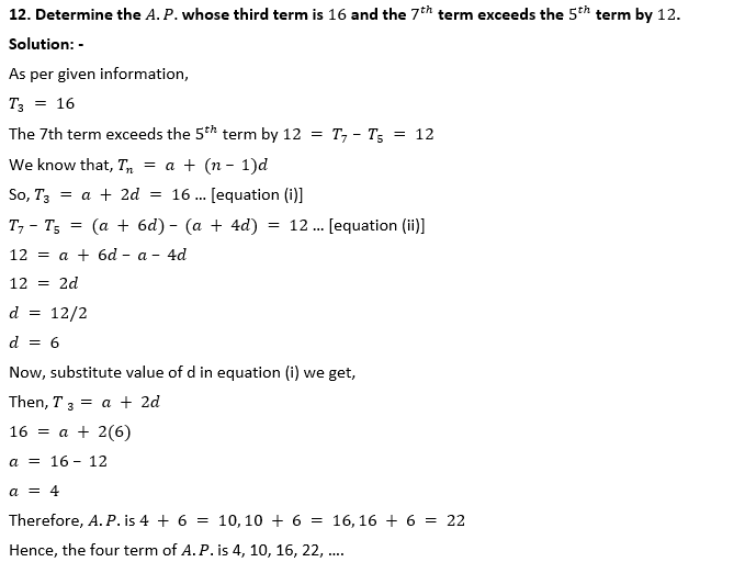 ML Aggarwal Solutions Class 10 Maths Chapter 9 Arithmetic and Geometric Progression-4