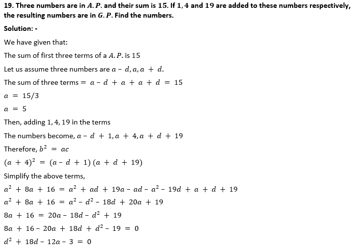 ML Aggarwal Solutions Class 10 Maths Chapter 9 Arithmetic and Geometric Progression-43