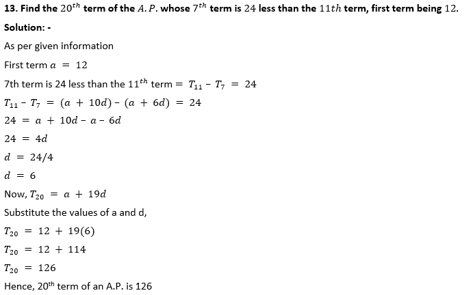 ML Aggarwal Solutions Class 10 Maths Chapter 9 Arithmetic and Geometric Progression-5