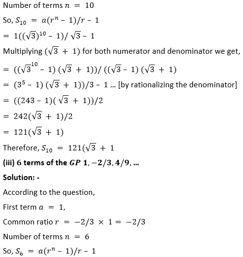 ML Aggarwal Solutions Class 10 Maths Chapter 9 Arithmetic and Geometric Progression-59