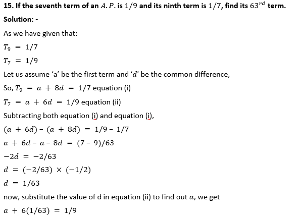 ML Aggarwal Solutions Class 10 Maths Chapter 9 Arithmetic and Geometric Progression-6
