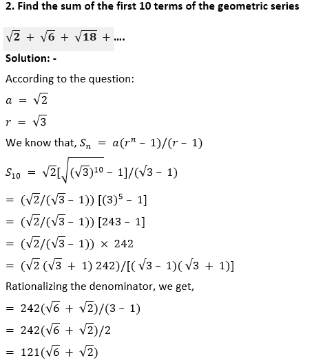 ML Aggarwal Solutions Class 10 Maths Chapter 9 Arithmetic and Geometric Progression-64