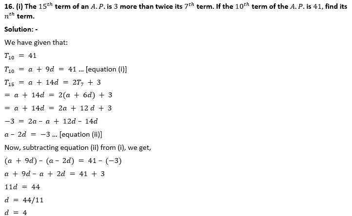 ML Aggarwal Solutions Class 10 Maths Chapter 9 Arithmetic and Geometric Progression-7