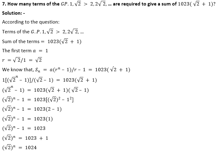 ML Aggarwal Solutions Class 10 Maths Chapter 9 Arithmetic and Geometric Progression-71