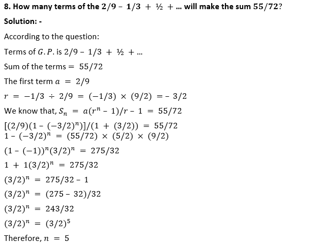 ML Aggarwal Solutions Class 10 Maths Chapter 9 Arithmetic and Geometric Progression-73