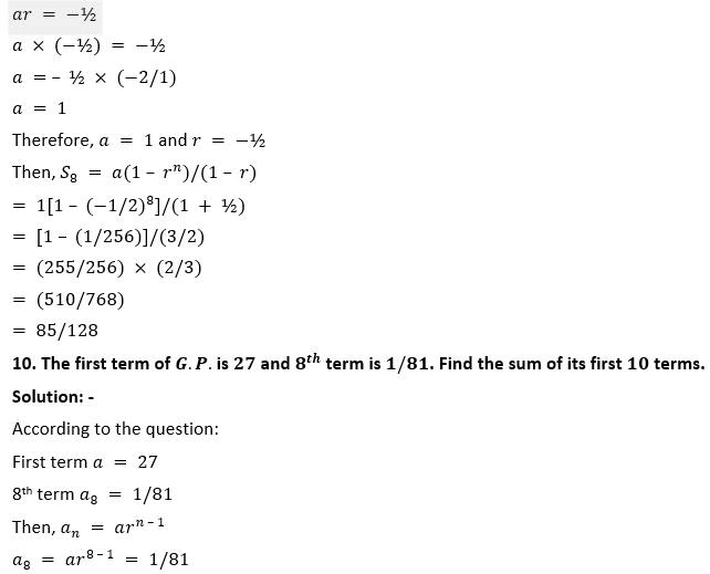 ML Aggarwal Solutions Class 10 Maths Chapter 9 Arithmetic and Geometric Progression-75