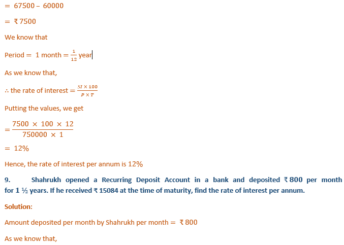 ML Aggarwal Solutions Class 10 Maths Chapter2 Banking-11
