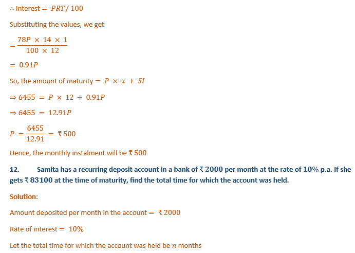 ML Aggarwal Solutions Class 10 Maths Chapter2 Banking-15
