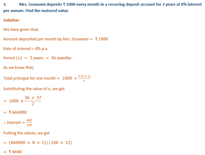 ML Aggarwal Solutions Class 10 Maths Chapter2 Banking-2