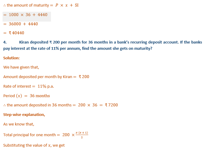 ML Aggarwal Solutions Class 10 Maths Chapter2 Banking-3