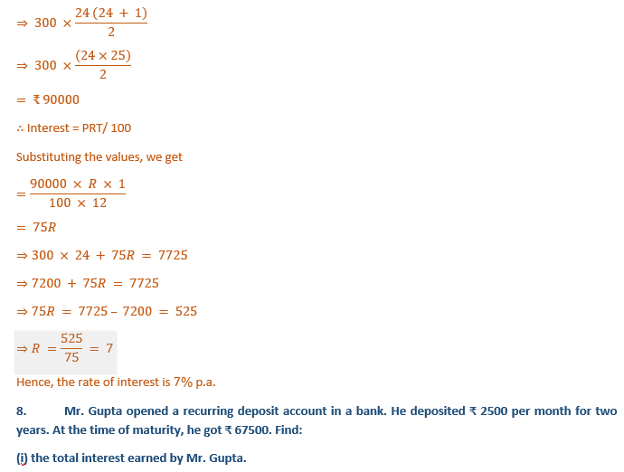 ML Aggarwal Solutions Class 10 Maths Chapter2 Banking-9