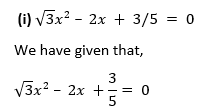 ML Aggarwal Solutions for Class 10 Maths Chapter 5 Quadratic Equations in One Variable-