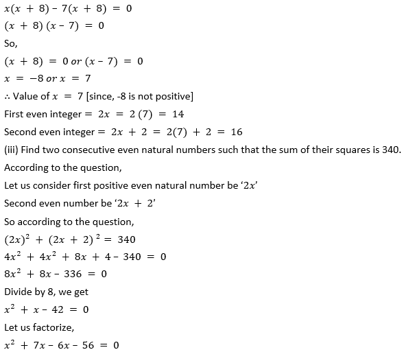 ML Aggarwal Solutions for Class 10 Maths Chapter 5 Quadratic Equations in One Variable-102
