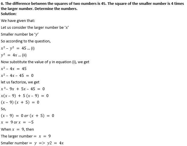ML Aggarwal Solutions for Class 10 Maths Chapter 5 Quadratic Equations in One Variable-108