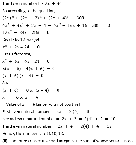 ML Aggarwal Solutions for Class 10 Maths Chapter 5 Quadratic Equations in One Variable-110