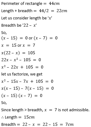 ML Aggarwal Solutions for Class 10 Maths Chapter 5 Quadratic Equations in One Variable-120