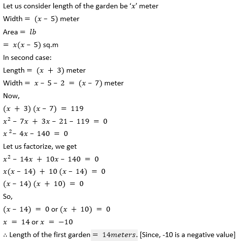 ML Aggarwal Solutions for Class 10 Maths Chapter 5 Quadratic Equations in One Variable-126