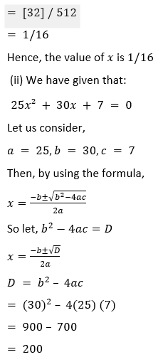 ML Aggarwal Solutions for Class 10 Maths Chapter 5 Quadratic Equations in One Variable-30