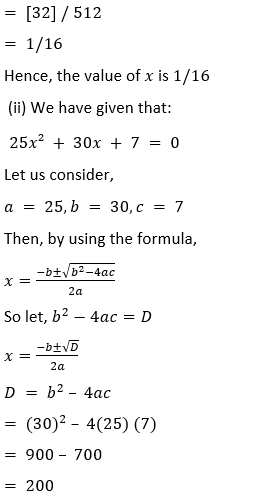 ML Aggarwal Solutions for Class 10 Maths Chapter 5 Quadratic Equations in One Variable-39
