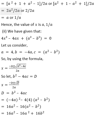 ML Aggarwal Solutions for Class 10 Maths Chapter 5 Quadratic Equations in One Variable-49