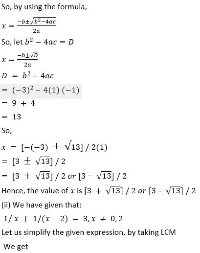 ML Aggarwal Solutions for Class 10 Maths Chapter 5 Quadratic Equations in One Variable-51