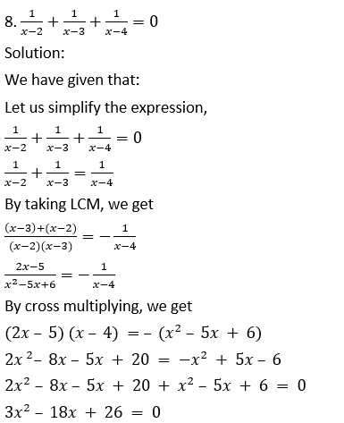 ML Aggarwal Solutions for Class 10 Maths Chapter 5 Quadratic Equations in One Variable-54