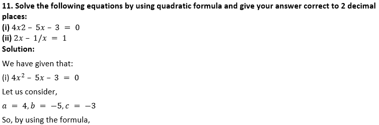 ML Aggarwal Solutions for Class 10 Maths Chapter 5 Quadratic Equations in One Variable-64