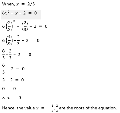 ML Aggarwal Solutions for Class 10 Maths Chapter 5 Quadratic Equations in One Variable-7