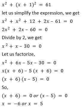 ML Aggarwal Solutions for Class 10 Maths Chapter 5 Quadratic Equations in One Variable-95