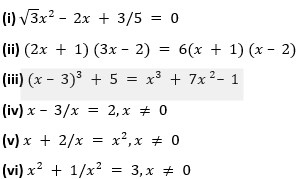 ML Aggarwal Solutions for Class 10 Maths Chapter 5 Quadratic Equations in One Variable