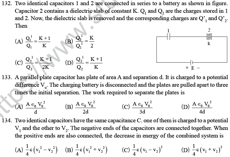 NEET UG Physics Electrostatics MCQs-38