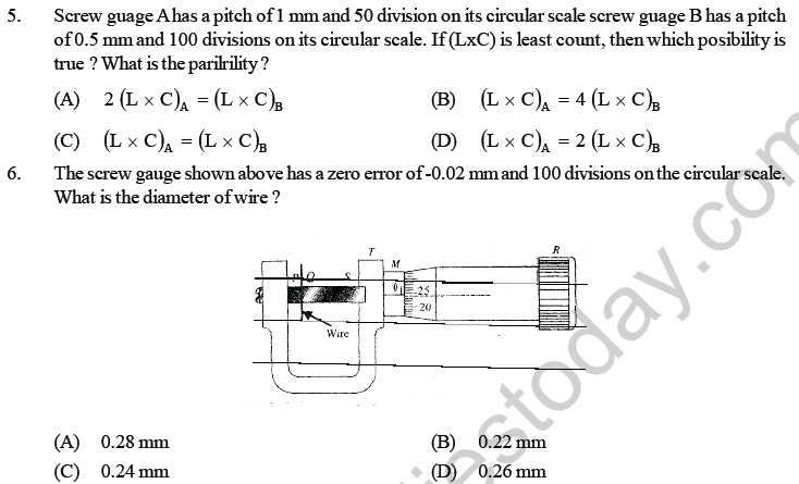 NEET UG Physics Experiments MCQs-4