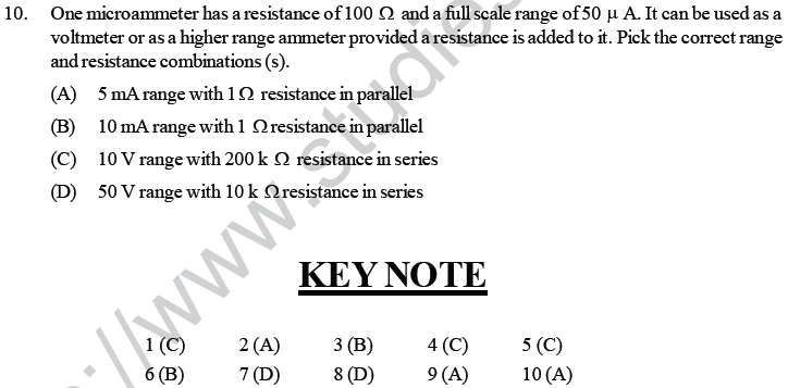 NEET UG Physics Experiments MCQs-55