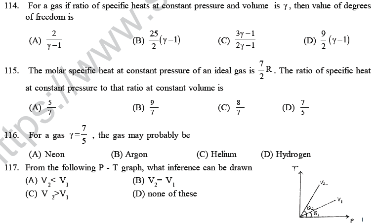 NEET UG Physics Kinetic Theory of Gases MCQs-31