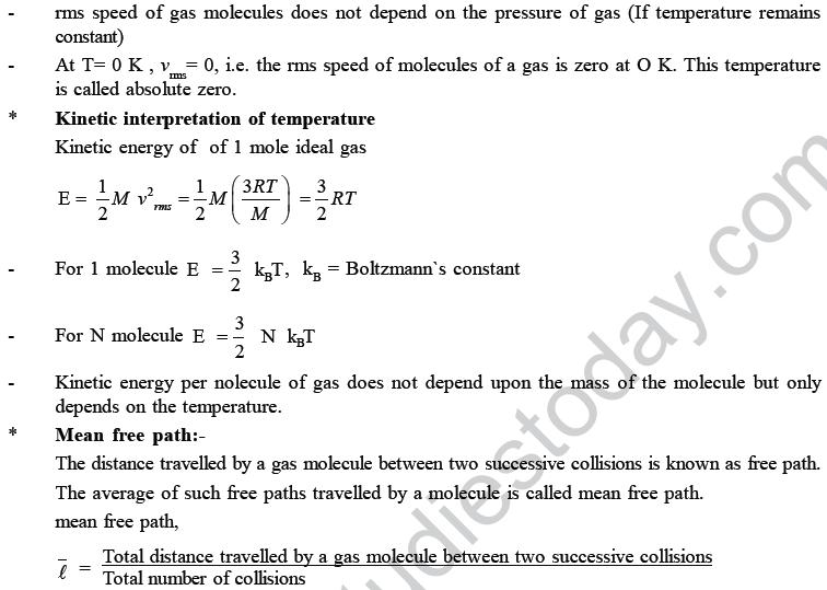 NEET UG Physics Kinetic Theory of Gases MCQs-7