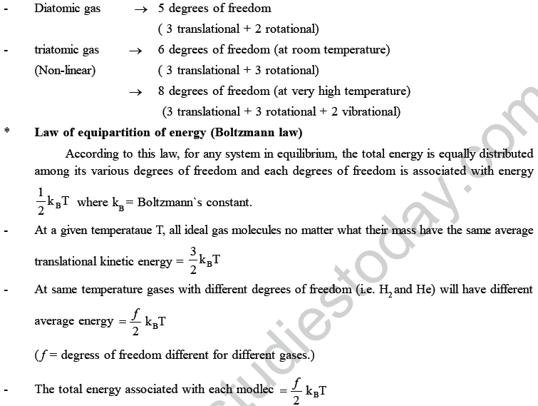 NEET UG Physics Kinetic Theory of Gases MCQs-9