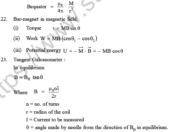 NEET UG Physics Magnetic Effects of Electric Current MCQs-12