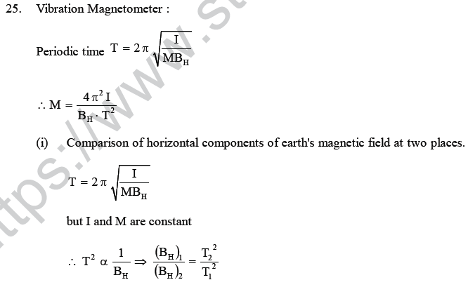 NEET UG Physics Magnetic Effects of Electric Current MCQs-14